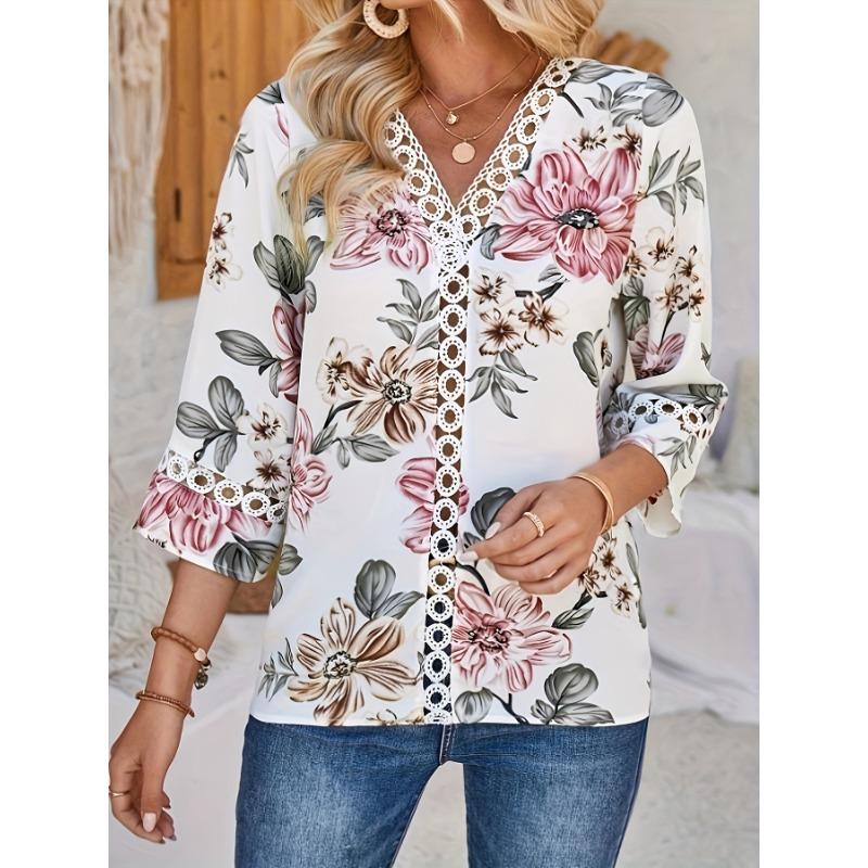 Женский свободный топ с V-образным вырезом и расклешенными рукавами в стиле «темперамент» с кружевом XXL белый
Женский свободный топ с V-образным вырезом и расклешенными рукавами в стиле «темперамент» с кружевом XXL белый