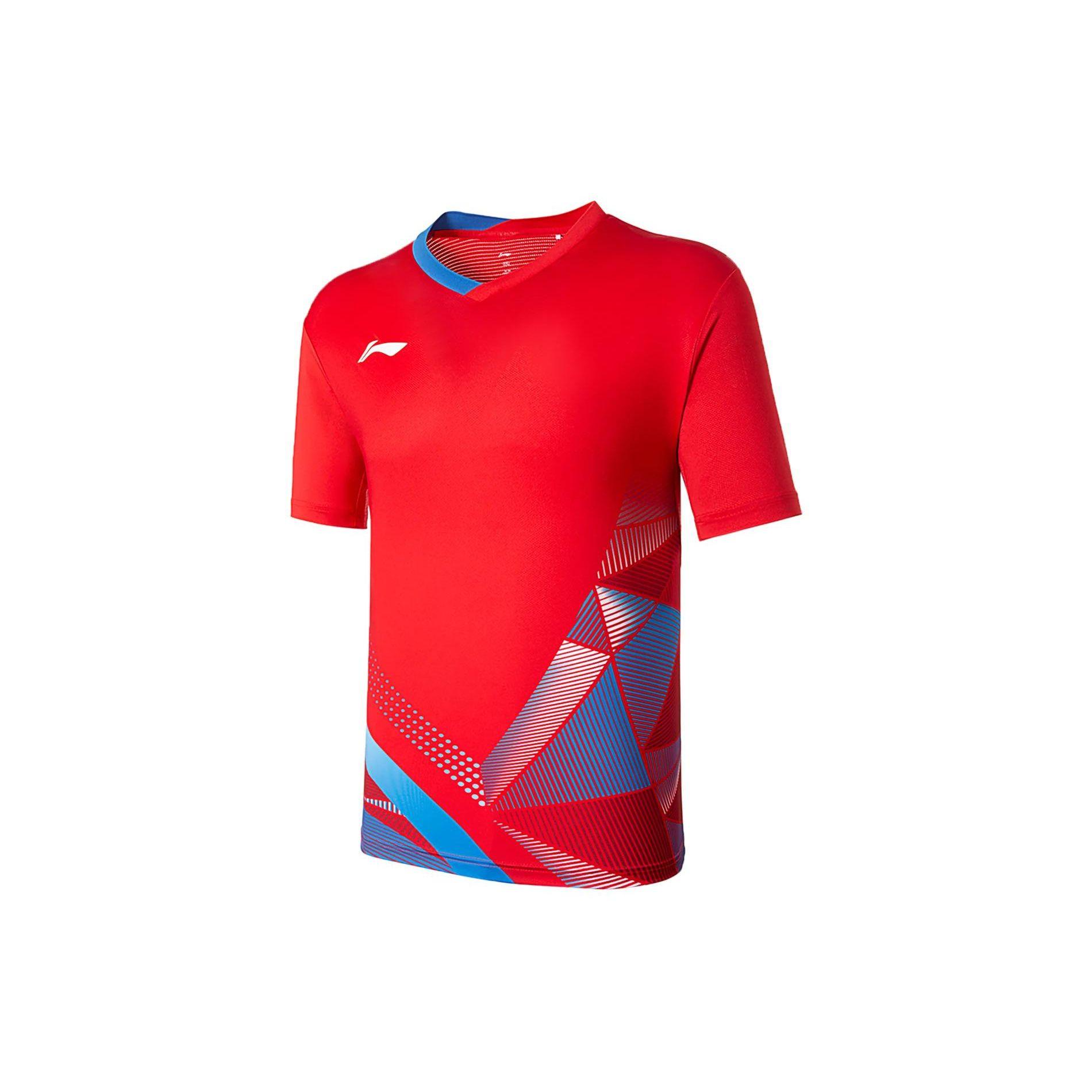 Li Ning Badminton Series Color Block Breathable Sports Short Sleeve T-Shirt Unisex Tops Cinnabar-Red AAYU129-3 XS
Li Ning Badminton Series Color Block Breathable Sports Short Sleeve T-Shirt Unisex Tops Cinnabar-Red AAYU129-3 XS
