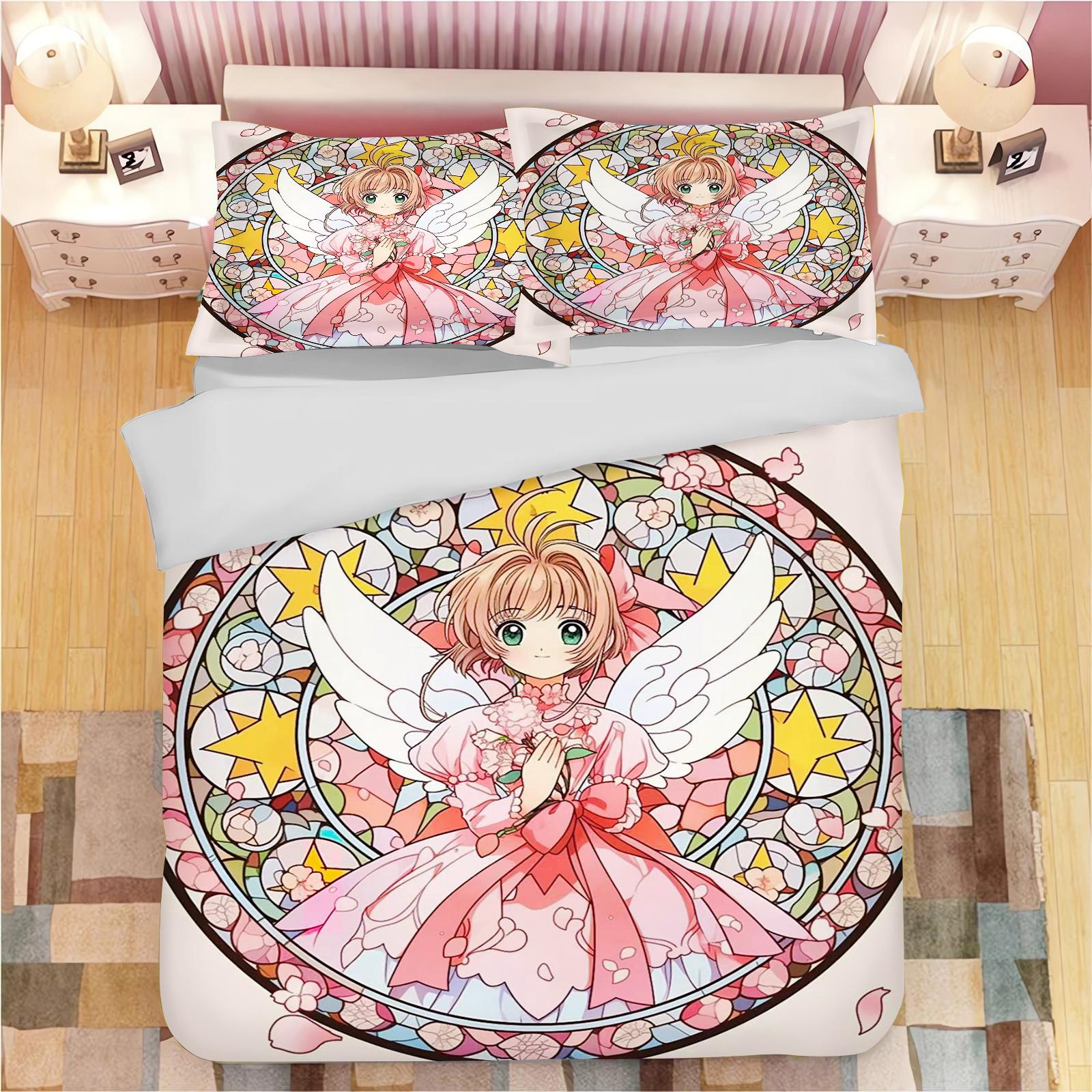 Cardcaptor Sakura Anime Printed Pillowcase Set for Adults and Children Duvet Cover Comforter Home Fashion Boys Girls 3D Bedding 135x200cm
Cardcaptor Sakura Anime Printed Pillowcase Set for Adults and Children Duvet Cover Comforter Home Fashion Boys Girls 3D Bedding 135x200cm