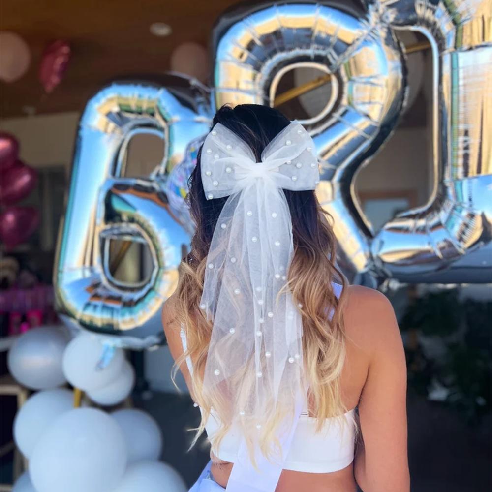 Невеста Жемчужная Фата Фата для Девичника Бант для Волос Свадебный Душ Свадьба Невеста Вечеринка Аксессуар Подарок Украшение для Помолвки 1pcs 18x45cm
Невеста Жемчужная Фата Фата для Девичника Бант для Волос Свадебный Душ Свадьба Невеста Вечеринка Аксессуар Подарок Украшение для Помолвки 1pcs 18x45cm