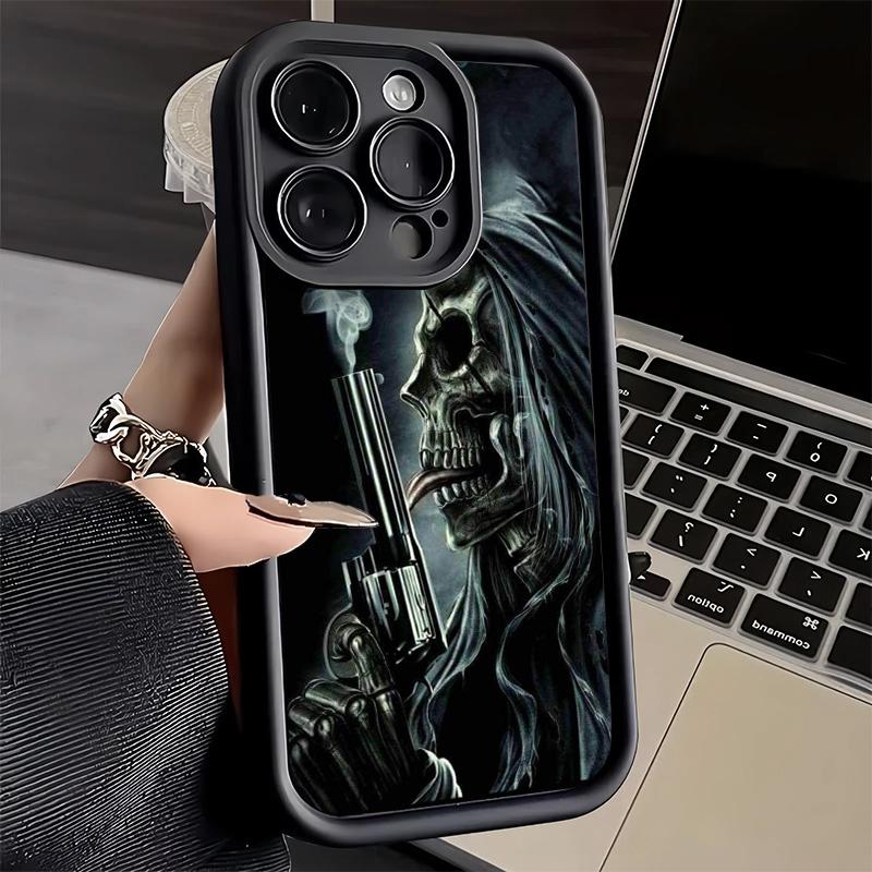 Чехол для телефона iPhone 17 Air 16E 15 16 Pro Max Череп Жнеца Скелет Пистолет Чехол 14 Plus 13 12 Mini Мягкий Силиконовый Fundas iPhone 13 Mini
Чехол для телефона iPhone 17 Air 16E 15 16 Pro Max Череп Жнеца Скелет Пистолет Чехол 14 Plus 13 12 Mini Мягкий Силиконовый Fundas iPhone 13 Mini
