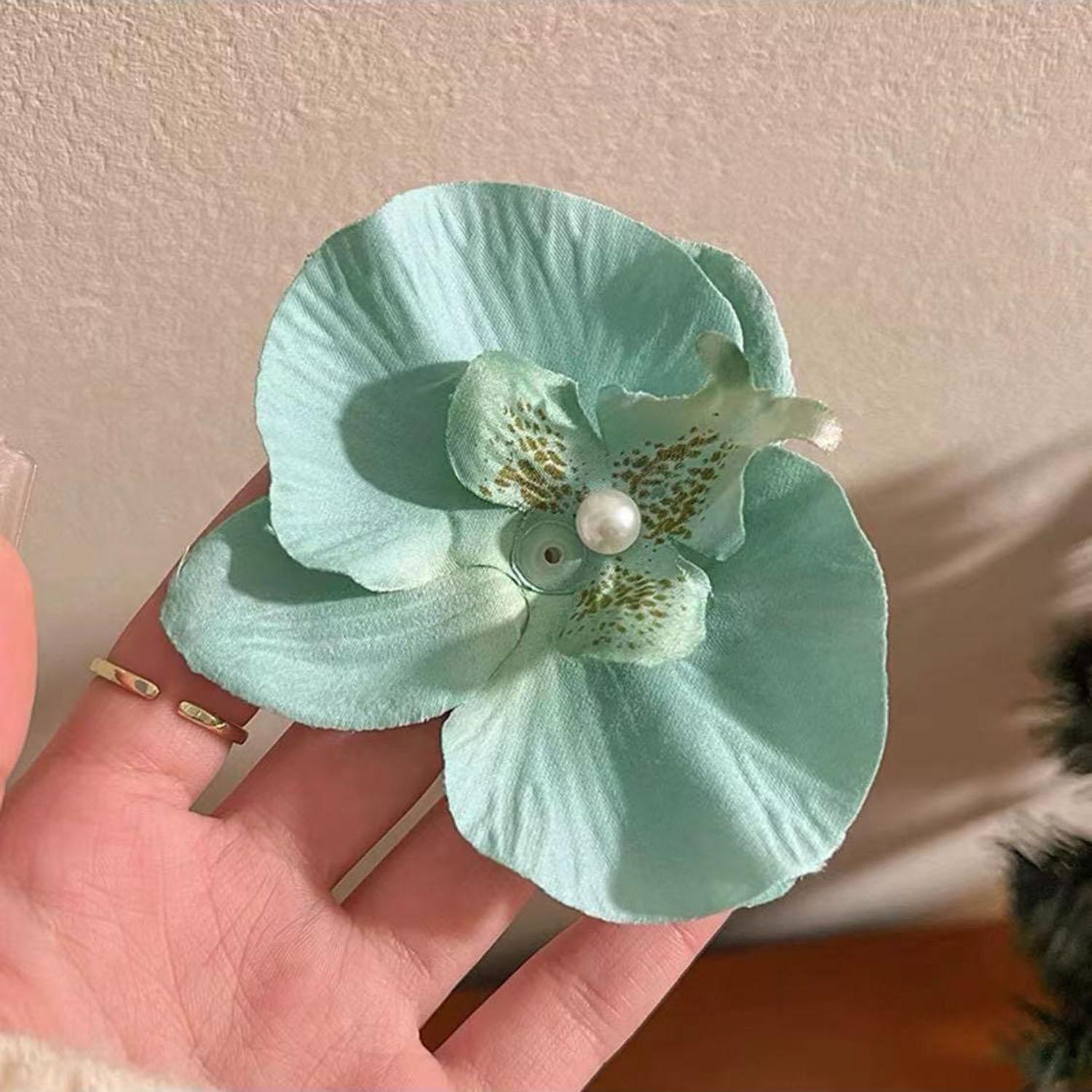9cm Green Orchid Hair Clip For Woman Artificial Flower Hairpins Hawaii Vacation Seaside Wedding Hair Clamp Hair Accessories
9cm Green Orchid Hair Clip For Woman Artificial Flower Hairpins Hawaii Vacation Seaside Wedding Hair Clamp Hair Accessories