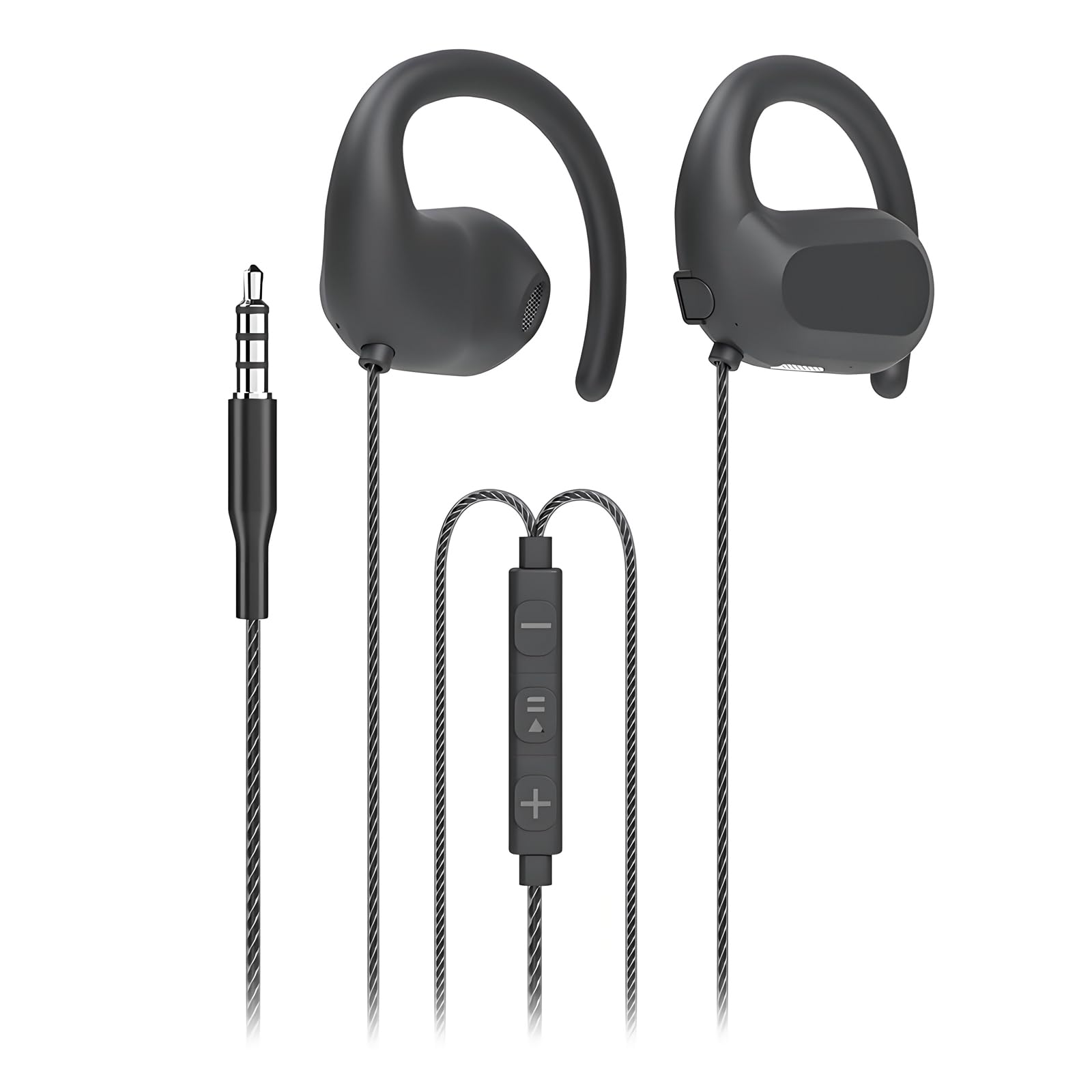 Oblivi Open-Ear Earphones, Wired 3.5mm, with Mic, Ear-Hook, Answering Calls, Volume Control, for Sports and Desk Work
Oblivi Open-Ear Earphones, Wired 3.5mm, with Mic, Ear-Hook, Answering Calls, Volume Control, for Sports and Desk Work