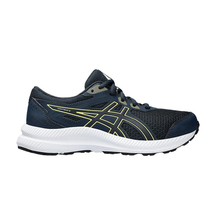 Детские кроссовки ASICS Contend 8 GS French Blue Glow Yellow, черные 1014A259-404
Детские кроссовки ASICS Contend 8 GS French Blue Glow Yellow, черные 1014A259-404