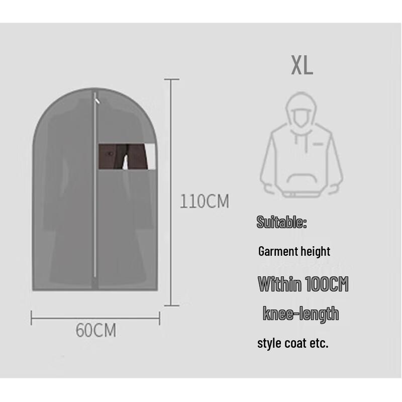 PEVA Semi-Transparent Garment Dust Cover
PEVA Semi-Transparent Garment Dust Cover