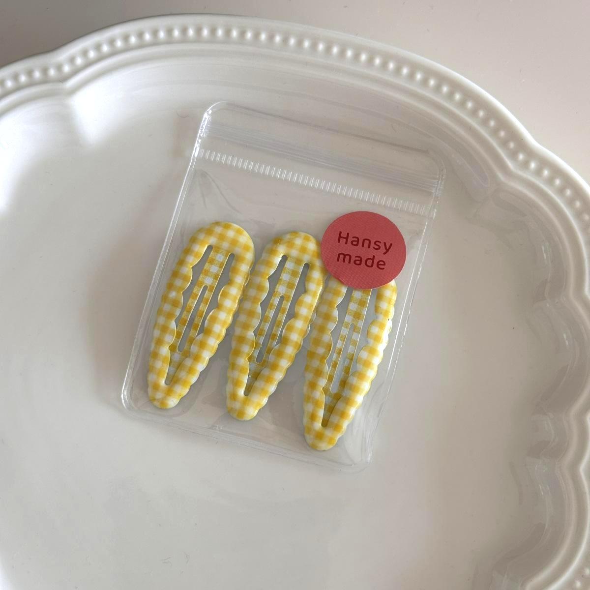 3pcs/bag Small Water Droplets Barrettes Korean Dot Grid Wavy Edge Plaid BB Clip Hairpin for Baby Girls Kids Headwear Accessories
3pcs/bag Small Water Droplets Barrettes Korean Dot Grid Wavy Edge Plaid BB Clip Hairpin for Baby Girls Kids Headwear Accessories
