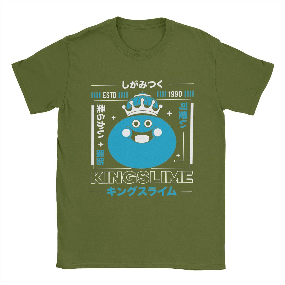 King Slime Dragon Quest T Shirt Men Pure Cotton Unique T-Shirts Crewneck Tees Short Sleeve Clothes Summer 4XL
King Slime Dragon Quest T Shirt Men Pure Cotton Unique T-Shirts Crewneck Tees Short Sleeve Clothes Summer 4XL