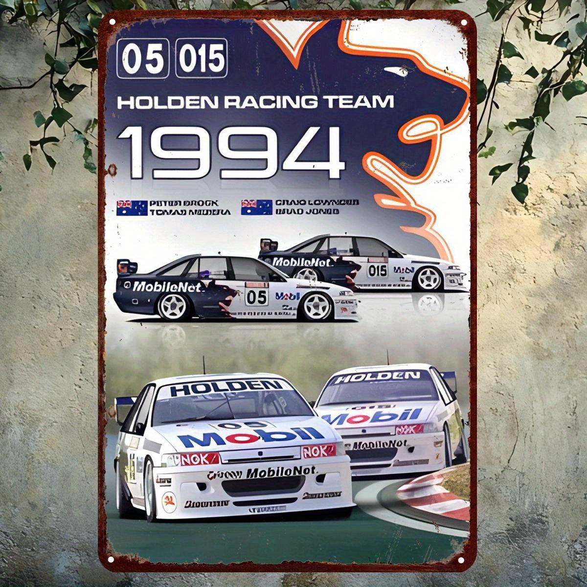 Vintage Racing Team 1994 Metal Tin Sign Retro Wall Decor with Sponsors Peter Brock Greg Hawker Cars Perfect for Man Ca aluminum 20x30cm
Vintage Racing Team 1994 Metal Tin Sign Retro Wall Decor with Sponsors Peter Brock Greg Hawker Cars Perfect for Man Ca aluminum 20x30cm