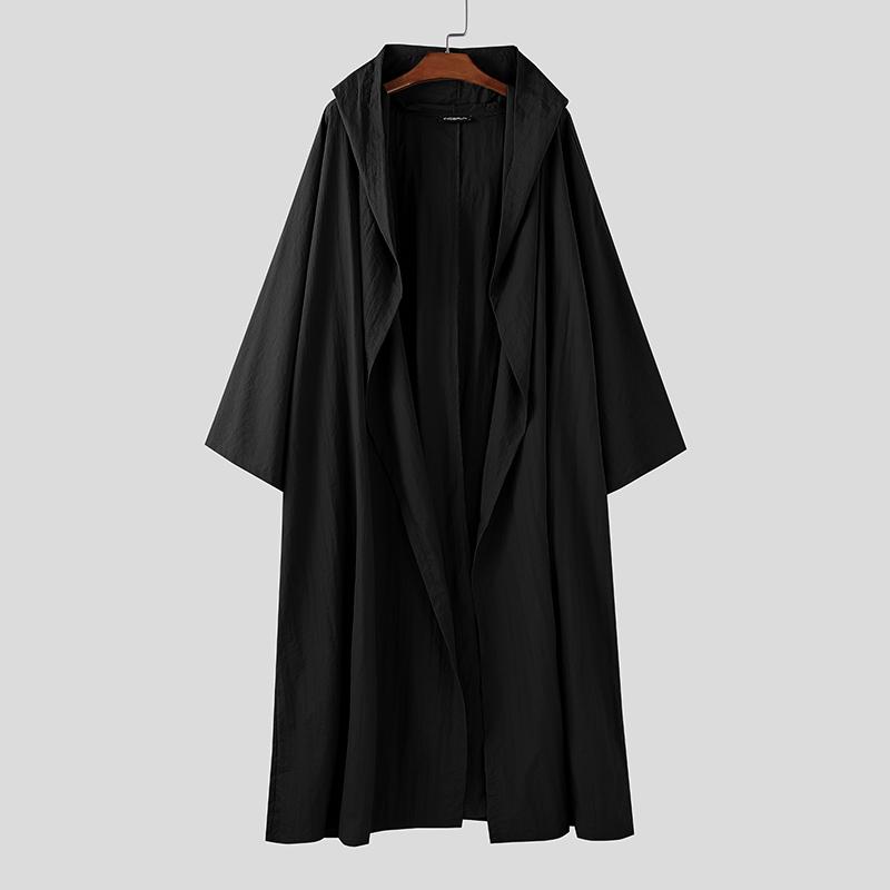 INCERUN Мужской удлиненный кардиган с длинным рукавом, с оборками, повседневный, с открытой передней частью, с капюшоном 5XL
INCERUN Мужской удлиненный кардиган с длинным рукавом, с оборками, повседневный, с открытой передней частью, с капюшоном 5XL