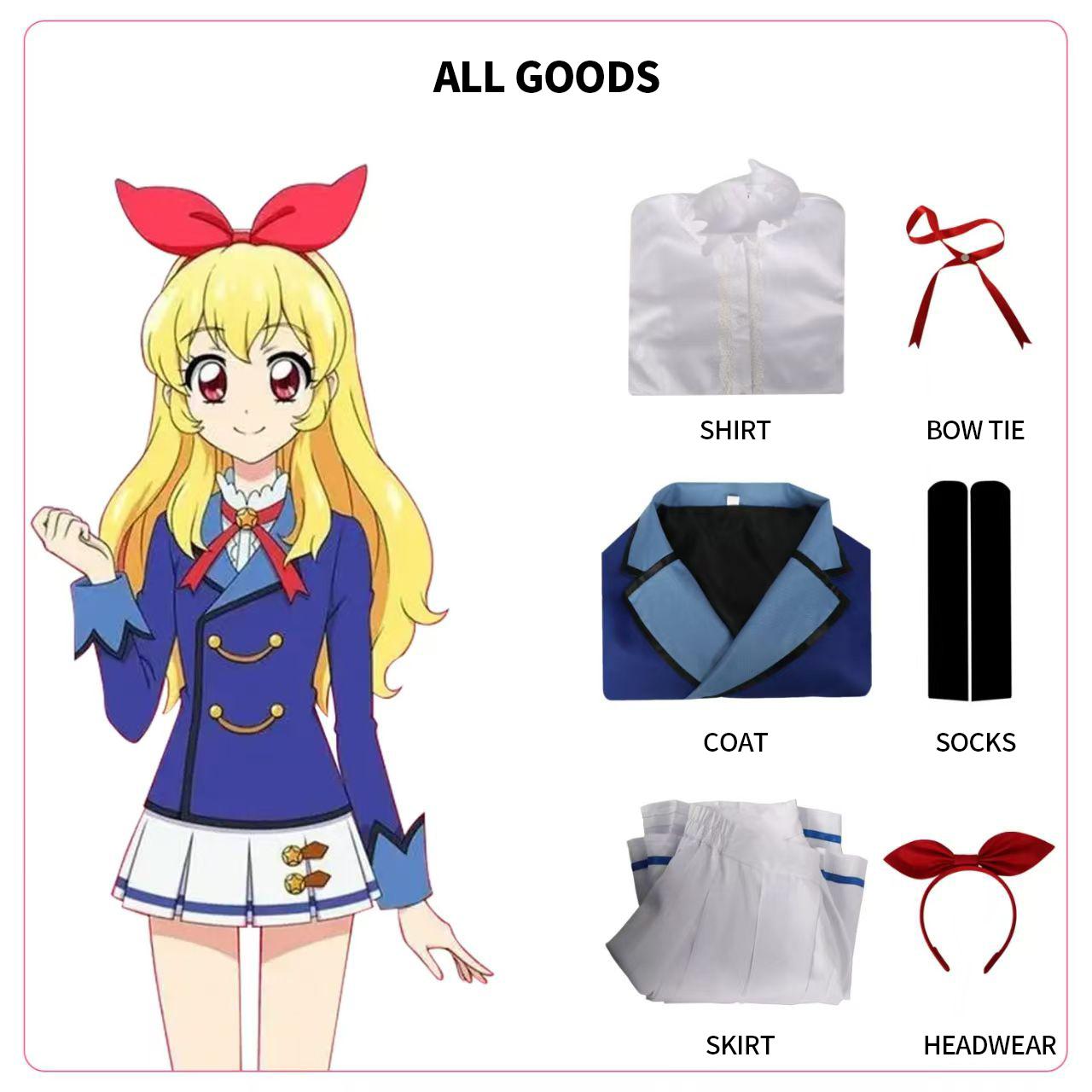 Anime Aikatsu Hoshimiya Ichigo Shibuki Ran Kiriya Aoi Cosplay Costume Starlight School JK Campus Uniform Wig Woman Kawaii Suit XS(old)&Other
Anime Aikatsu Hoshimiya Ichigo Shibuki Ran Kiriya Aoi Cosplay Costume Starlight School JK Campus Uniform Wig Woman Kawaii Suit XS(old)&Other