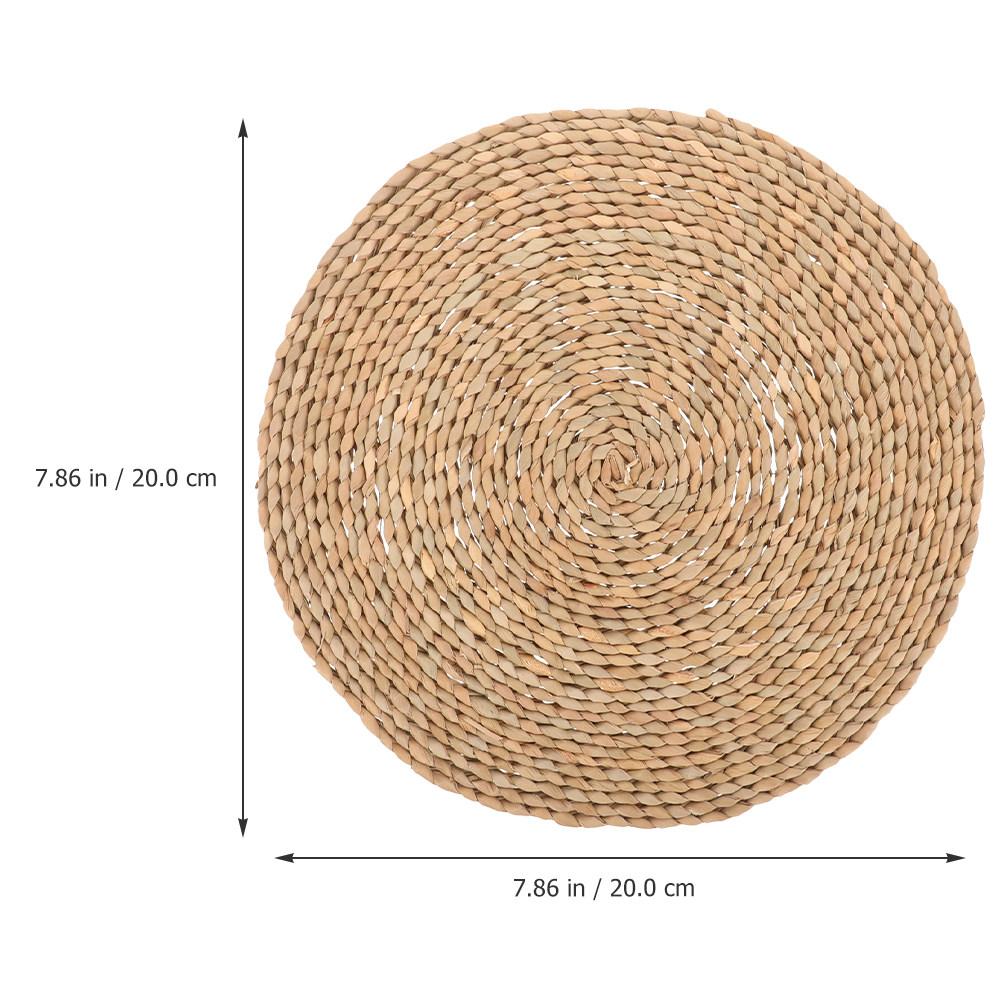 Round Woven Sitting Cushion Natural Cattail Stem Material Comfortable Floor Mat for Meditation Yoga Bedroom Decor Home Use помаранчевий
Round Woven Sitting Cushion Natural Cattail Stem Material Comfortable Floor Mat for Meditation Yoga Bedroom Decor Home Use помаранчевий