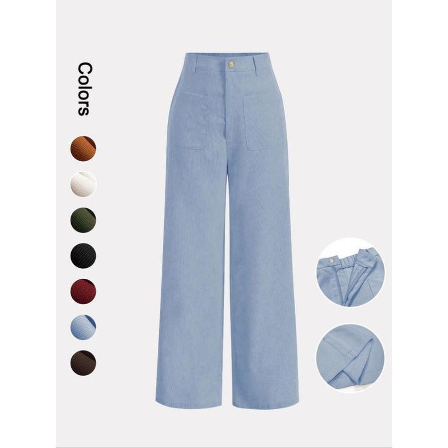 Overcoat Wide Leg Pants Spring Autumn Women Slim Fit Drop Waist High-Low Hem Casual Trousers for Petite Women XL світло-синій колір
Overcoat Wide Leg Pants Spring Autumn Women Slim Fit Drop Waist High-Low Hem Casual Trousers for Petite Women XL світло-синій колір