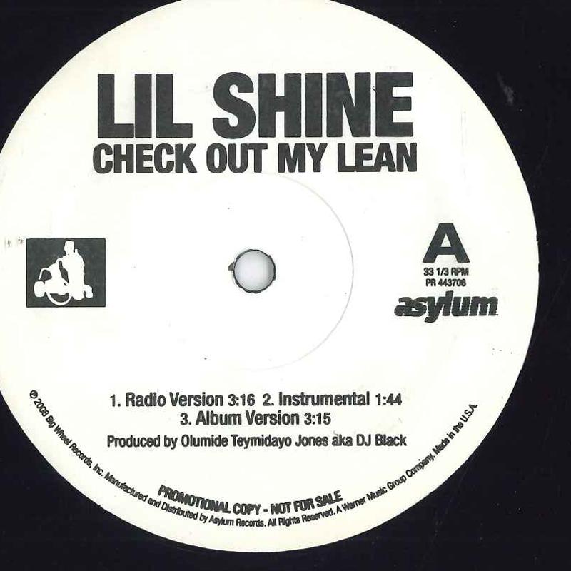 12inch Record LIL SHINE Check Out My Lean PR443708 ASYLUM RECORDS 2008 US Rap HipHopRB Used
12inch Record LIL SHINE Check Out My Lean PR443708 ASYLUM RECORDS 2008 US Rap HipHopRB Used