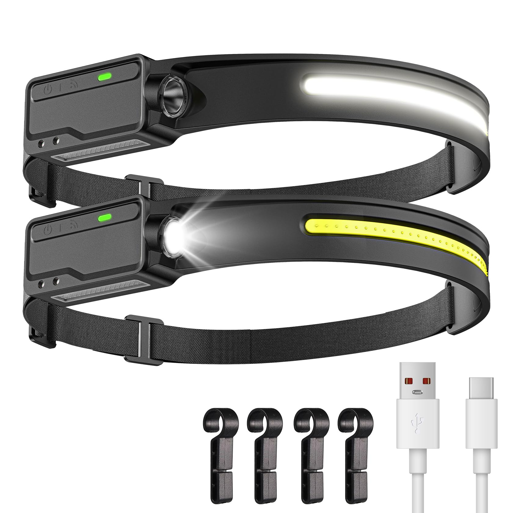 LUTW Rechargeable LED Headlamp with COB P8 Light Wide Beam 4 Lighting 500lm High 8 Hours Continuous Beam Waterproof for Power Emergency Outdoor
LUTW Rechargeable LED Headlamp with COB P8 Light Wide Beam 4 Lighting 500lm High 8 Hours Continuous Beam Waterproof for Power Emergency Outdoor