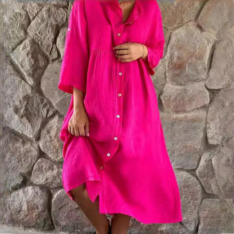 GMXIA Women s Cotton Linen Solid Colour Casual Button Up Long Dress XXXXXL рожевий
GMXIA Women s Cotton Linen Solid Colour Casual Button Up Long Dress XXXXXL рожевий