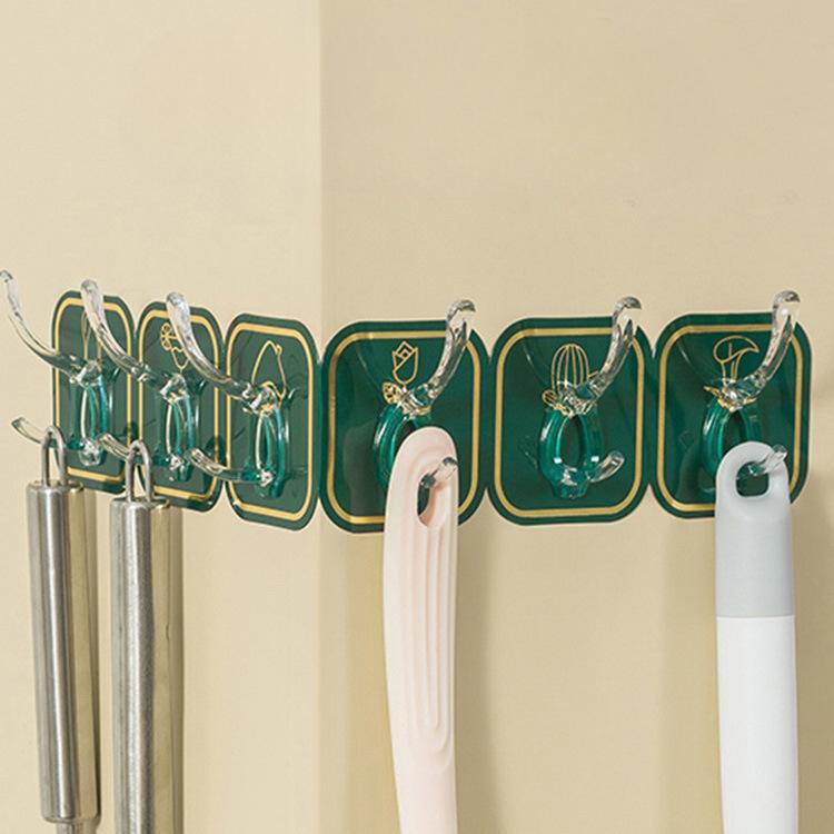 1set Light Luxury Row Hook Without Punching, Six Rows of Kitchen and Bathroom Hooks, Adhesive Hooks, Multi-functional Door Hanging
1set Light Luxury Row Hook Without Punching, Six Rows of Kitchen and Bathroom Hooks, Adhesive Hooks, Multi-functional Door Hanging