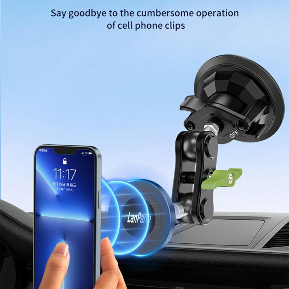 LANPARTE RBA-M01L Universal Magnetic Car Phone Holder Strong Suction Cup Mount with Adjustable Arm A
LANPARTE RBA-M01L Universal Magnetic Car Phone Holder Strong Suction Cup Mount with Adjustable Arm A