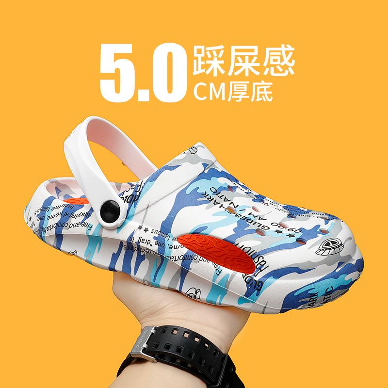 Summer outer wear couple thick-soled hole shoes men and women non-slip dual-purpose stepping on shit casual beach shoes bag head cool slippers 36
Summer outer wear couple thick-soled hole shoes men and women non-slip dual-purpose stepping on shit casual beach shoes bag head cool slippers 36