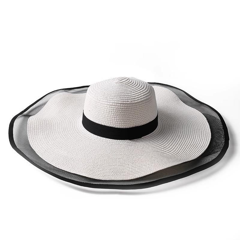 Big brim face covering hat temperament organza bucket hat women s summer thin sunshade sunscreen straw hat білий
Big brim face covering hat temperament organza bucket hat women s summer thin sunshade sunscreen straw hat білий