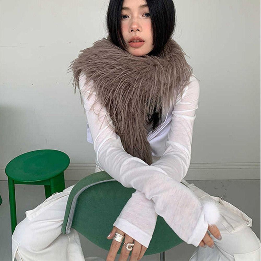 Шарф из искусственного меха Harajuku Pure Color Y2K Scarves Elegant Plush Shawl Girl
Шарф из искусственного меха Harajuku Pure Color Y2K Scarves Elegant Plush Shawl Girl