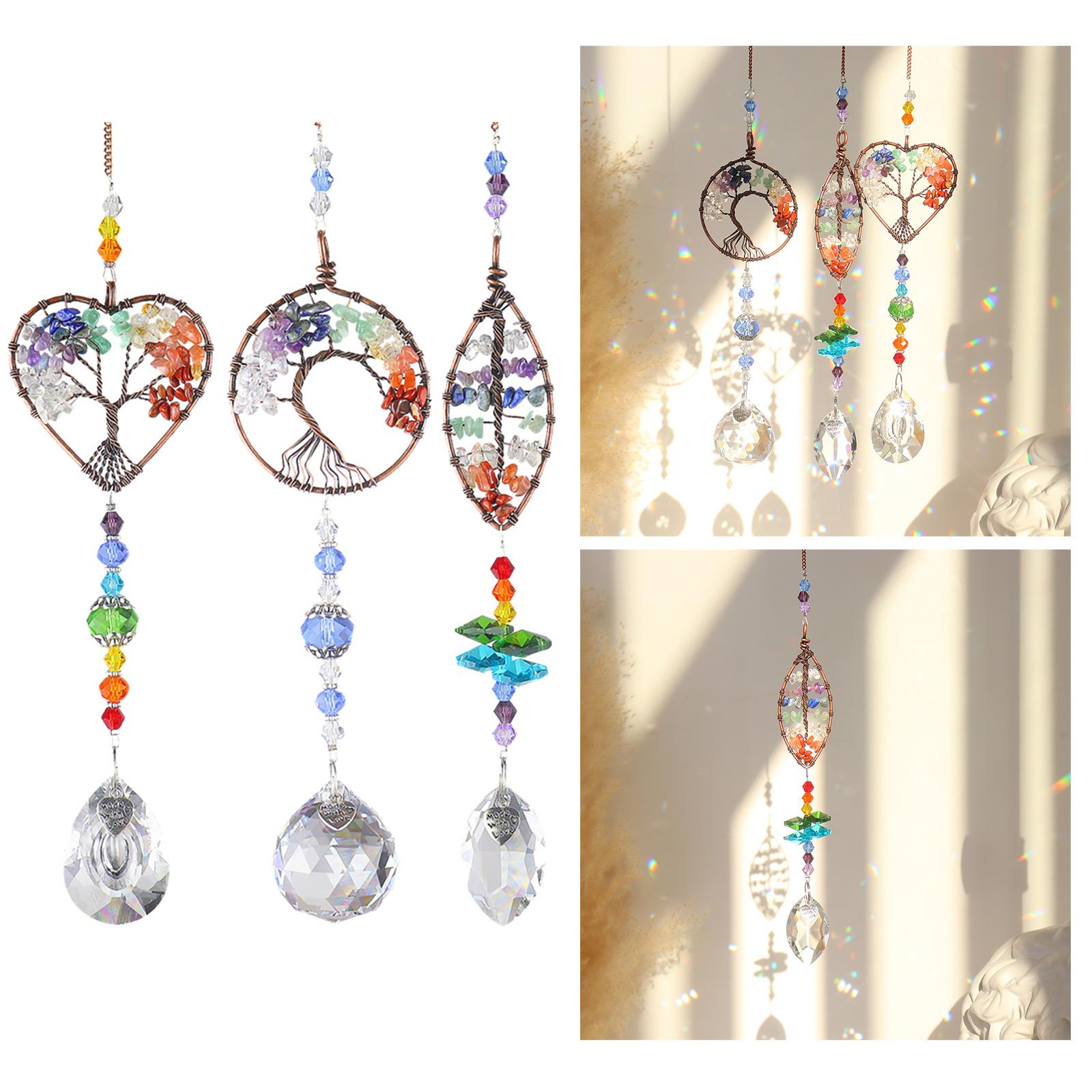 Colorful Tree Life Suncatchers Pendant Heart Leaf Hanging Ornament Christmas Decoration for Home Garden Window Car Room A
Colorful Tree Life Suncatchers Pendant Heart Leaf Hanging Ornament Christmas Decoration for Home Garden Window Car Room A