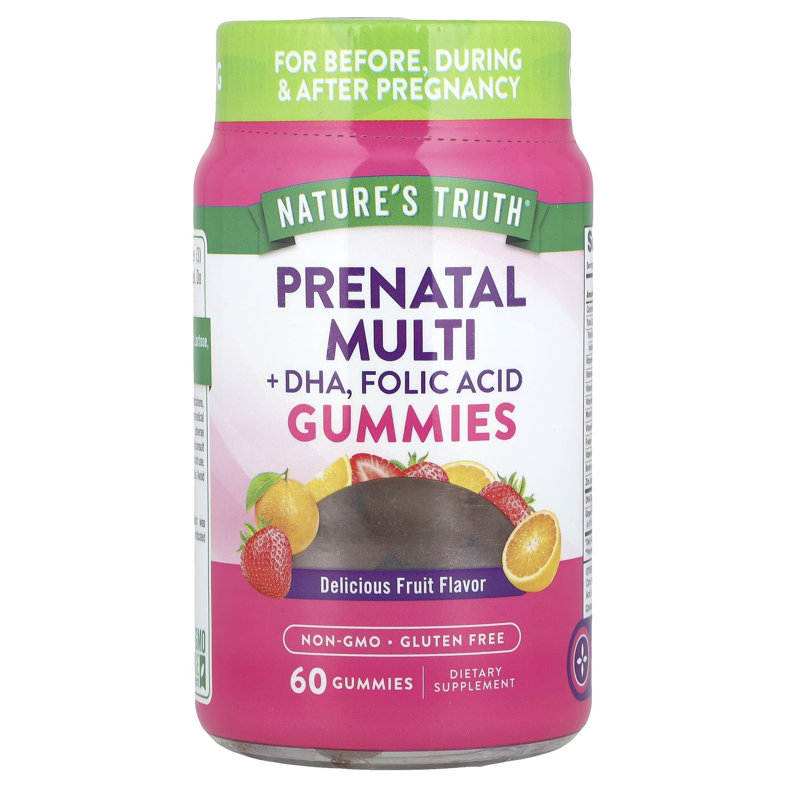 Nature S Truth, Prenatal Multivitamin, Dha, Folic Acid Gummy, Delicious Fruit, 60 Gummies
Nature S Truth, Prenatal Multivitamin, Dha, Folic Acid Gummy, Delicious Fruit, 60 Gummies