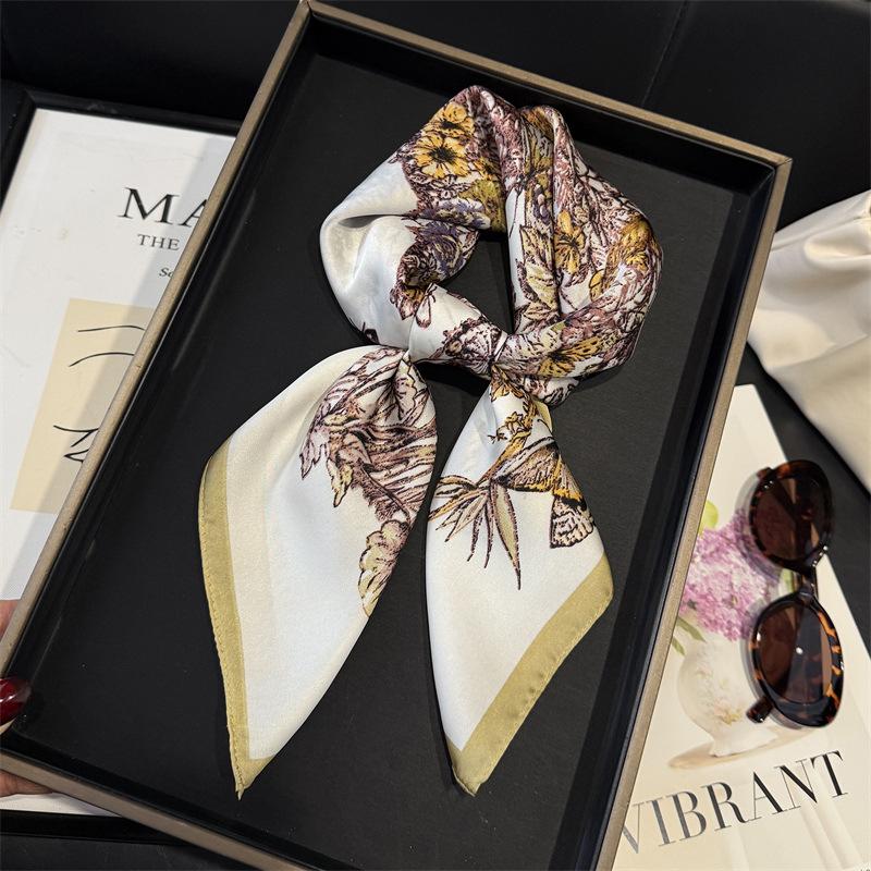 Scarf Handkerchief Hijab Silk Square Shawl Wraps Bandana Headband Neckerchief Ribbon Foulards Femme Female Designer Hair Bands 70x70cm
Scarf Handkerchief Hijab Silk Square Shawl Wraps Bandana Headband Neckerchief Ribbon Foulards Femme Female Designer Hair Bands 70x70cm