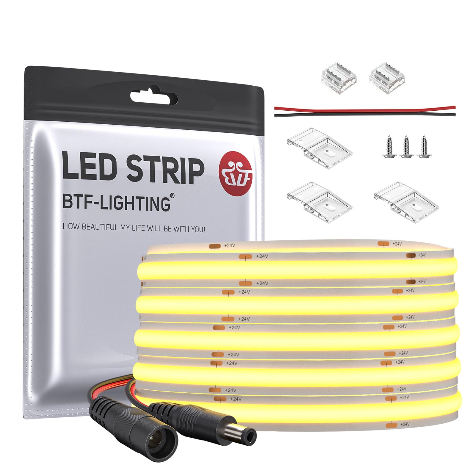 COB FCOB LED Strip High 5M Length 2400 Warm White 8mm for Indoor Energy Class CRI Controller and Power Supply Not Included BTF-LIGHTING Light,
COB FCOB LED Strip High 5M Length 2400 Warm White 8mm for Indoor Energy Class CRI Controller and Power Supply Not Included BTF-LIGHTING Light,