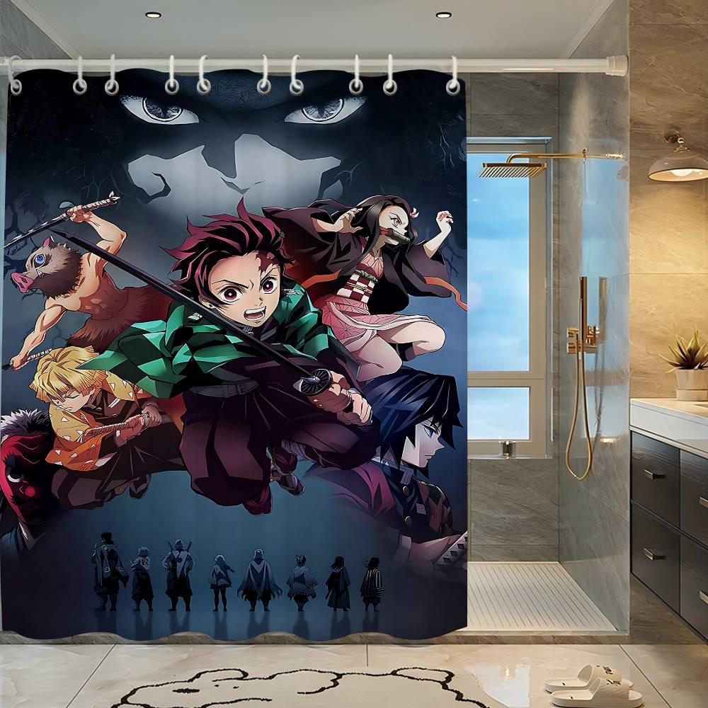 Аниме Занавеска для душа «Клинок, рассекающий демонов» - Водоотталкивающая и водонепроницаемая, устойчивая к плесени и грибку для 150x180 cm
Аниме Занавеска для душа «Клинок, рассекающий демонов» - Водоотталкивающая и водонепроницаемая, устойчивая к плесени и грибку для 150x180 cm