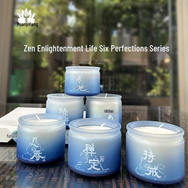 Manjushri Wisdom Prayer Candle: Colored Glaze 24-Hour Offering Lamp for Household Buddhist Six Perfections Practices.
Manjushri Wisdom Prayer Candle: Colored Glaze 24-Hour Offering Lamp for Household Buddhist Six Perfections Practices.
