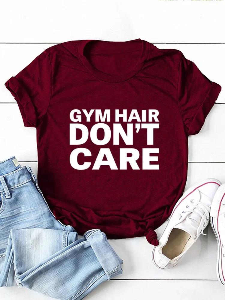 GYM HAIR DON T CARE Letter Print Women T Shirt Short Sleeve O Neck Loose Women Tshirt Ladies Tee Shirt Tops Camisetas Mujer S розы красного
GYM HAIR DON T CARE Letter Print Women T Shirt Short Sleeve O Neck Loose Women Tshirt Ladies Tee Shirt Tops Camisetas Mujer S розы красного