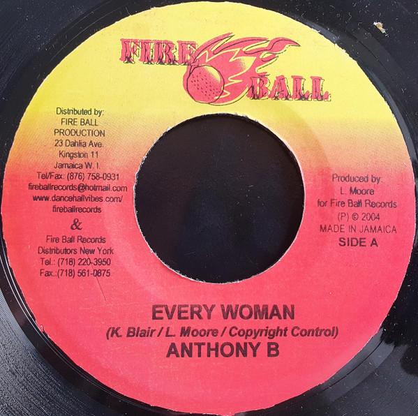 7inch Record ANTHONY B - Every Woman NONE Fire Ball Recor 2004 Jamaica Reggae, Ska & Dub Used
7inch Record ANTHONY B - Every Woman NONE Fire Ball Recor 2004 Jamaica Reggae, Ska & Dub Used