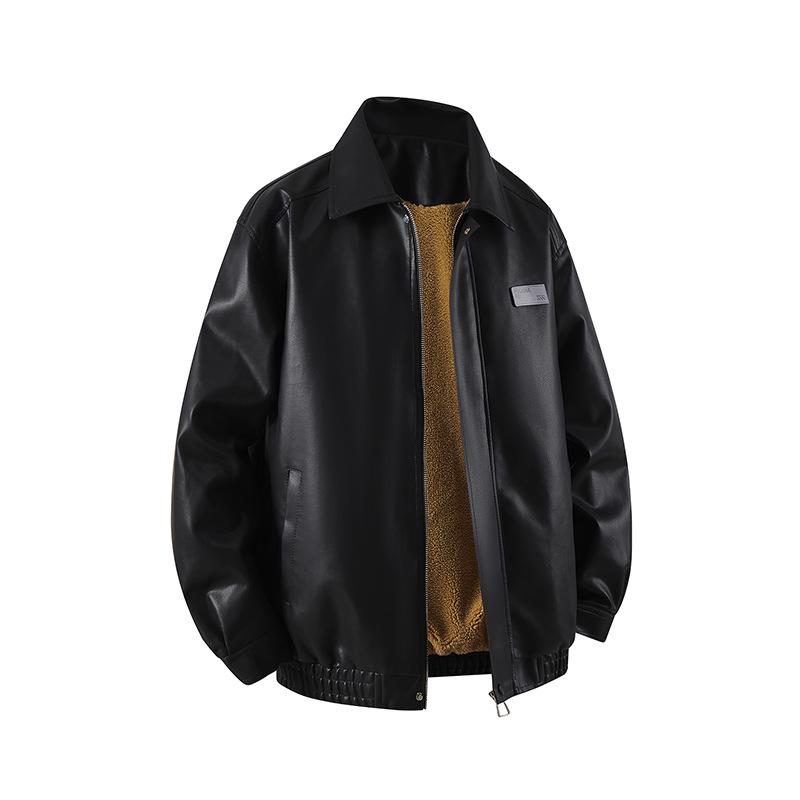 Men s Plus Size Winter Stand Collar PU Leather Jacket - Trendy, Loose American Casual Style. 3XL чорний
Men s Plus Size Winter Stand Collar PU Leather Jacket - Trendy, Loose American Casual Style. 3XL чорний