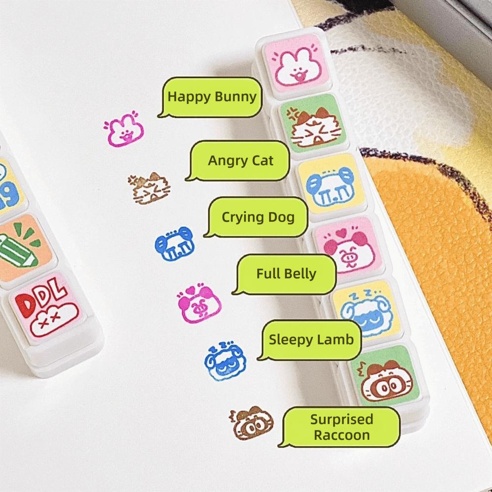 Creative Cartoon Animal Seal Stamp Set Kawaii Six Button Set DIY Stamps Versatile Reward Stamps Daily Decorative
Creative Cartoon Animal Seal Stamp Set Kawaii Six Button Set DIY Stamps Versatile Reward Stamps Daily Decorative