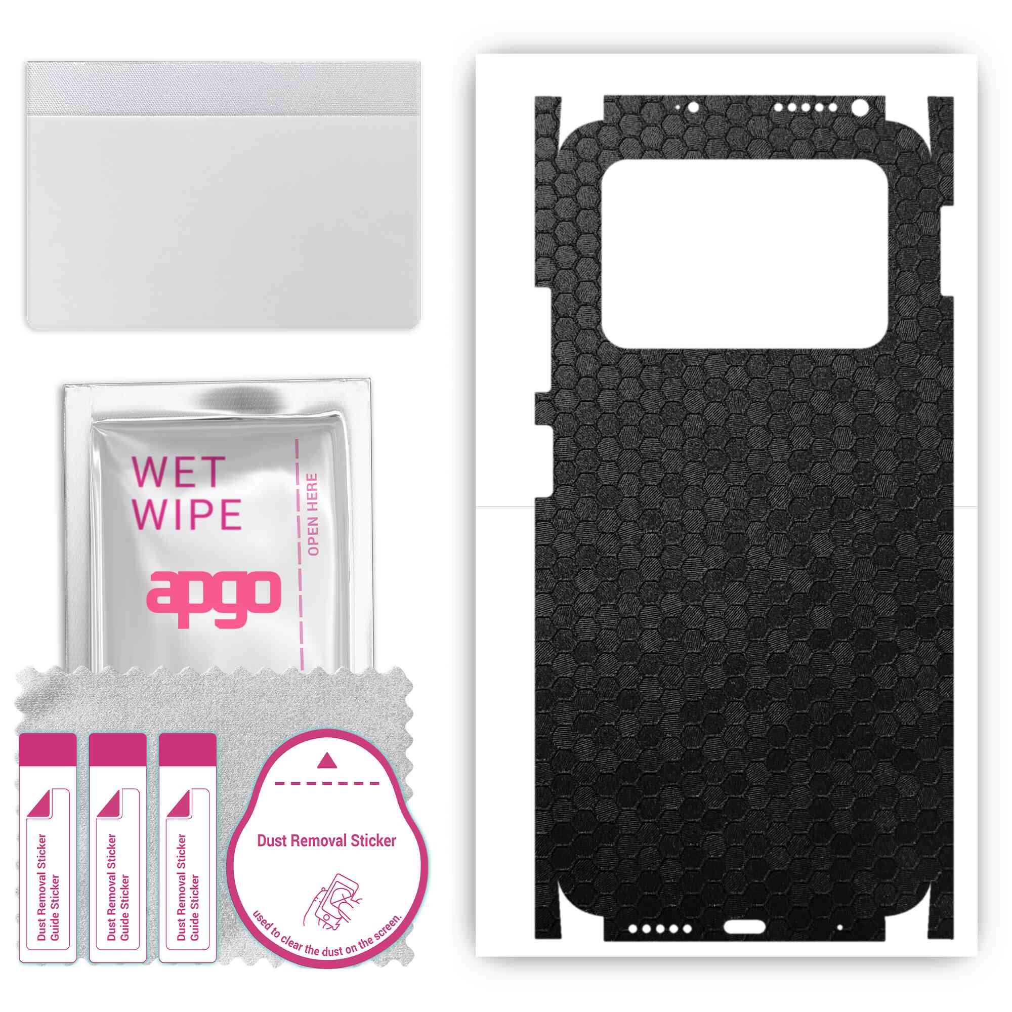 Apgo Protective Skin Sticker for the back+sides compatible with Xiaomi Poco M4 Pro, Full Wrap Film, Foil, Vinyl - Pattern Black Honeycomb
Apgo Protective Skin Sticker for the back+sides compatible with Xiaomi Poco M4 Pro, Full Wrap Film, Foil, Vinyl - Pattern Black Honeycomb