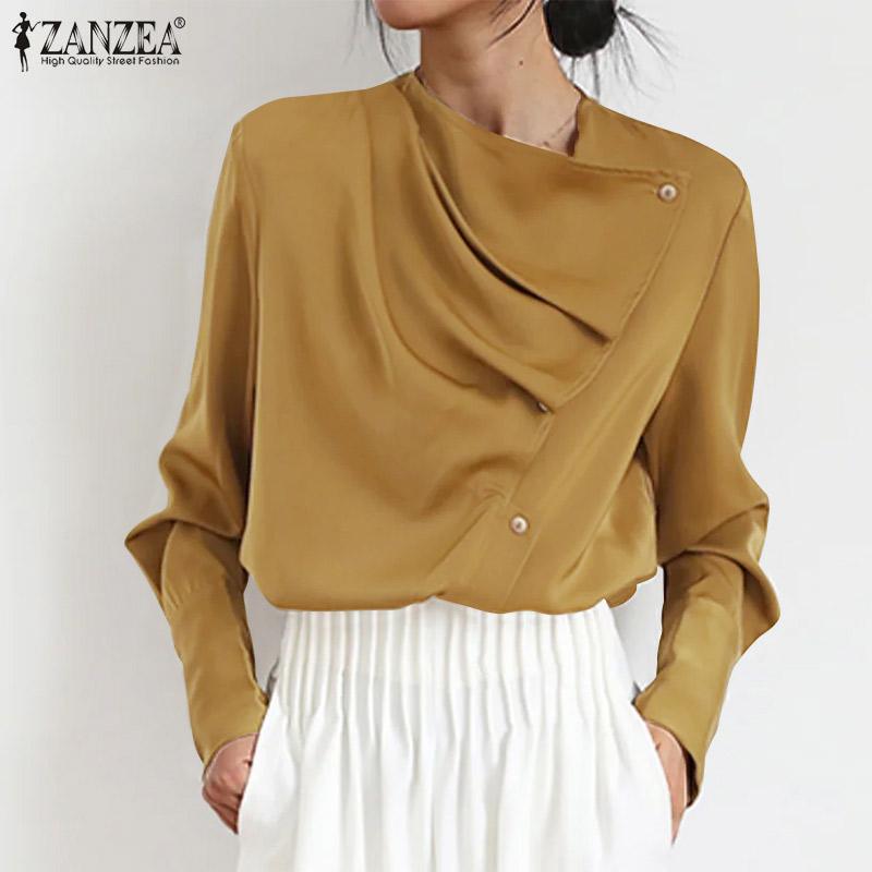 ZANZEA Весенние женщины Капюшон Шея Сплошной цвет Топы
ZANZEA Весенние женщины Капюшон Шея Сплошной цвет Топы