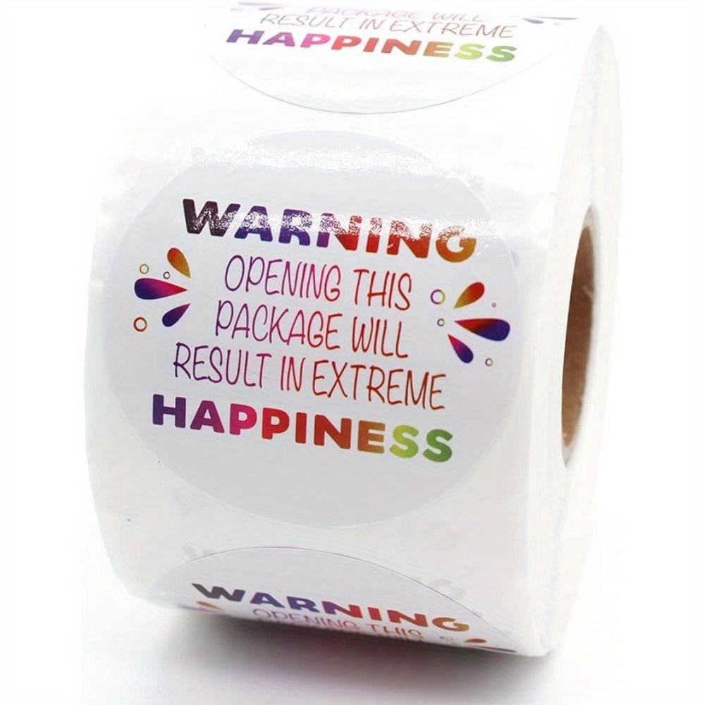 Warning Opening This Package with Rainbow Design Stickers, Thank You Stickers, Bakeries Stickers, Handmade Stickers 500pcs
Warning Opening This Package with Rainbow Design Stickers, Thank You Stickers, Bakeries Stickers, Handmade Stickers 500pcs