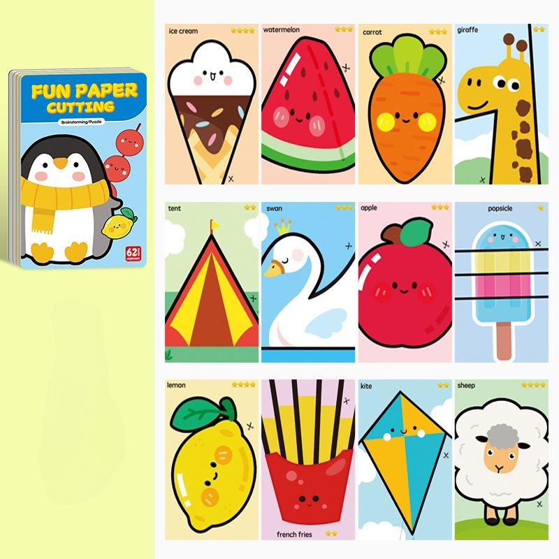 62 Pcs Children s DIY Handmade Cartoon Paper-Cut Origami Set Kindergarten Fun Puzzle Concentration Training Material Package
62 Pcs Children s DIY Handmade Cartoon Paper-Cut Origami Set Kindergarten Fun Puzzle Concentration Training Material Package
