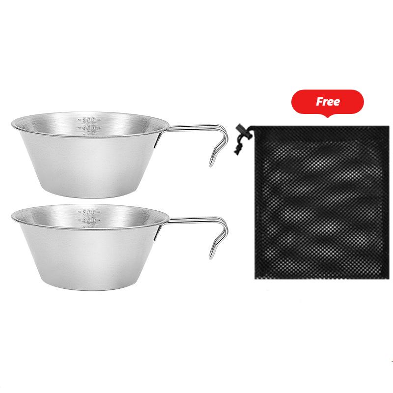 2pcs 16.9oz/500ml Outdoor 304 Stainless Steel Bowl, Portable Outdoor Camping Cookware, Family Kitchenware Set
2pcs 16.9oz/500ml Outdoor 304 Stainless Steel Bowl, Portable Outdoor Camping Cookware, Family Kitchenware Set