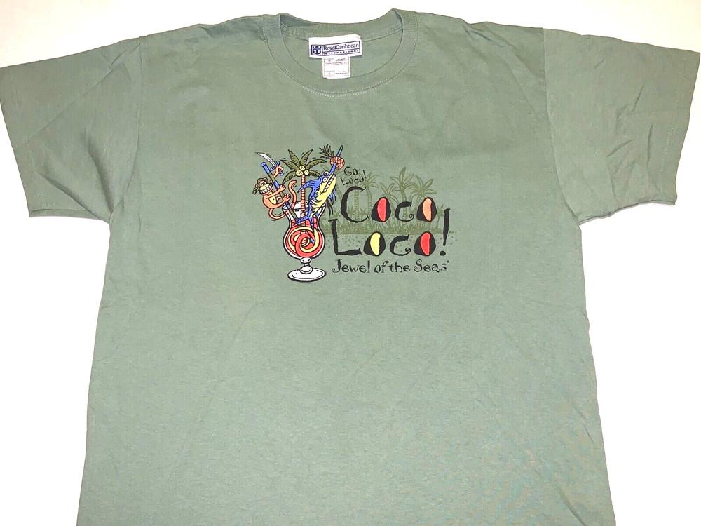 Rare Vintage 2000s Royal Caribbean Jewel of the Seas Go Coco Loco T-Shirt New LG Unisex T-Shirt XL
Rare Vintage 2000s Royal Caribbean Jewel of the Seas Go Coco Loco T-Shirt New LG Unisex T-Shirt XL