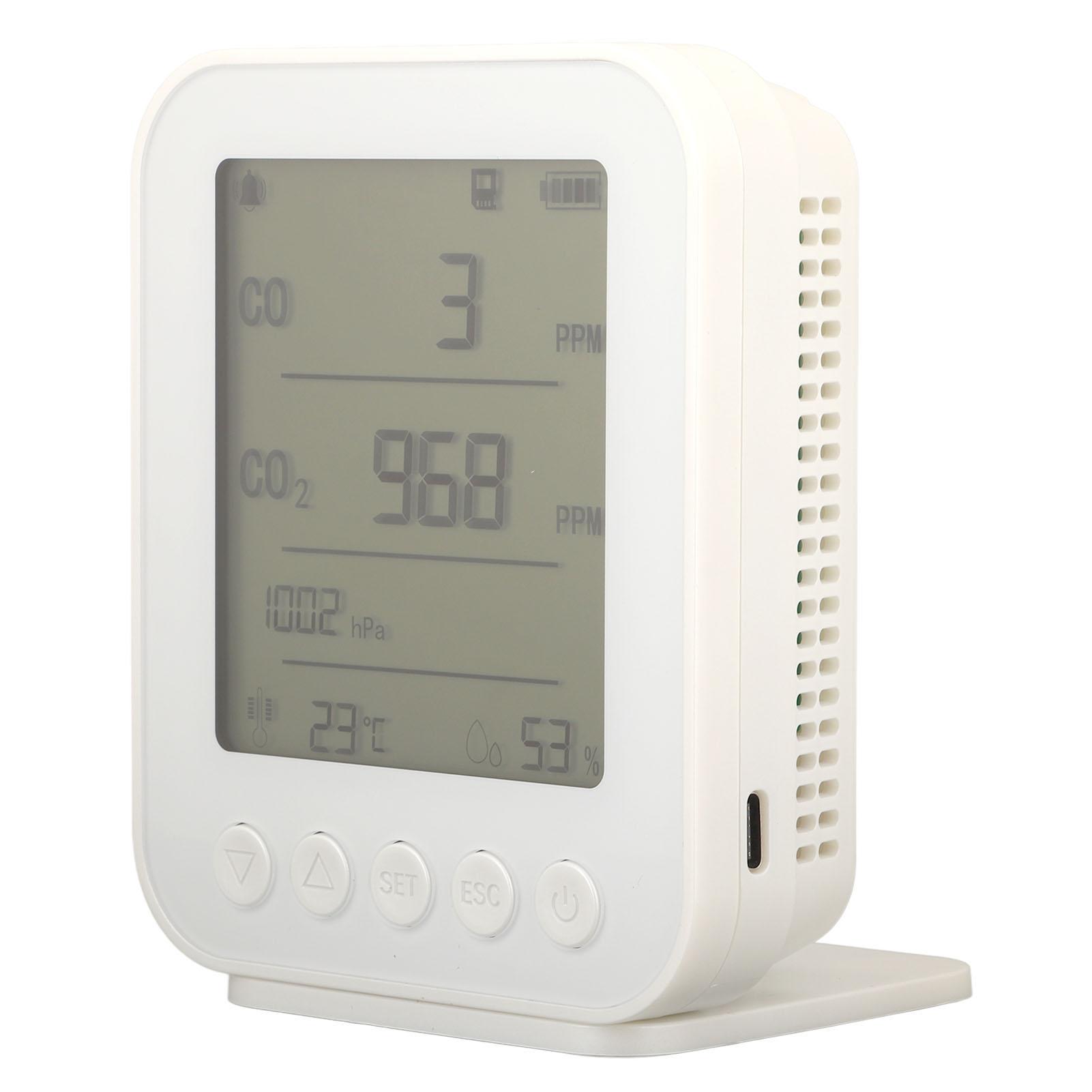 Car Air Quality Monitor 7 in 1 Detector CO2 CO Pressure Temperature Humidity Meter White 5V
Car Air Quality Monitor 7 in 1 Detector CO2 CO Pressure Temperature Humidity Meter White 5V