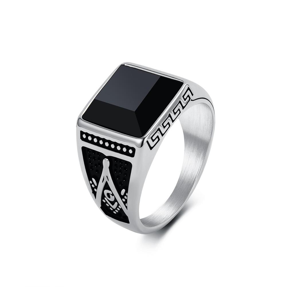 Retro Trend Titanium Steel Imitation Black Gem AG Freemason Spiral Pattern Ring for Men 7 серебряный
Retro Trend Titanium Steel Imitation Black Gem AG Freemason Spiral Pattern Ring for Men 7 серебряный
