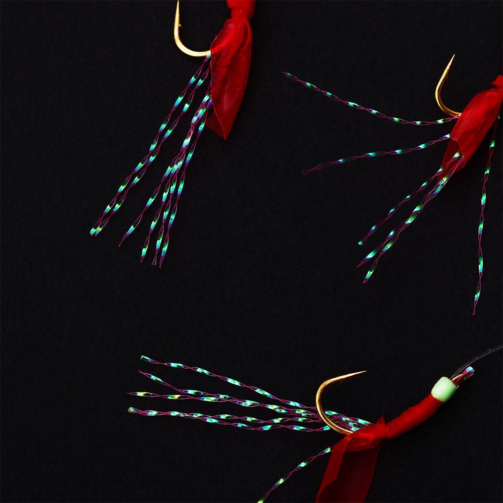 Feather Hook Fishskin Skirt Lure Artificial Fishing Lures Fishing String Hooks Fishing Sabiki Rigs 10
Feather Hook Fishskin Skirt Lure Artificial Fishing Lures Fishing String Hooks Fishing Sabiki Rigs 10