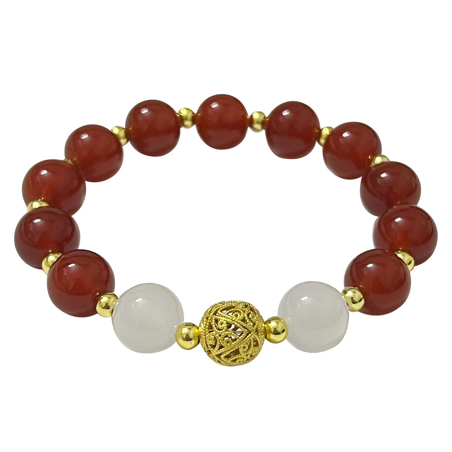 Agate Beaded Bracelets for Women 10mm Natural Stone Round Beads Bangle Semi-Precious Gemstones Handmade Jewelry Gifts Length 16cm
Agate Beaded Bracelets for Women 10mm Natural Stone Round Beads Bangle Semi-Precious Gemstones Handmade Jewelry Gifts Length 16cm