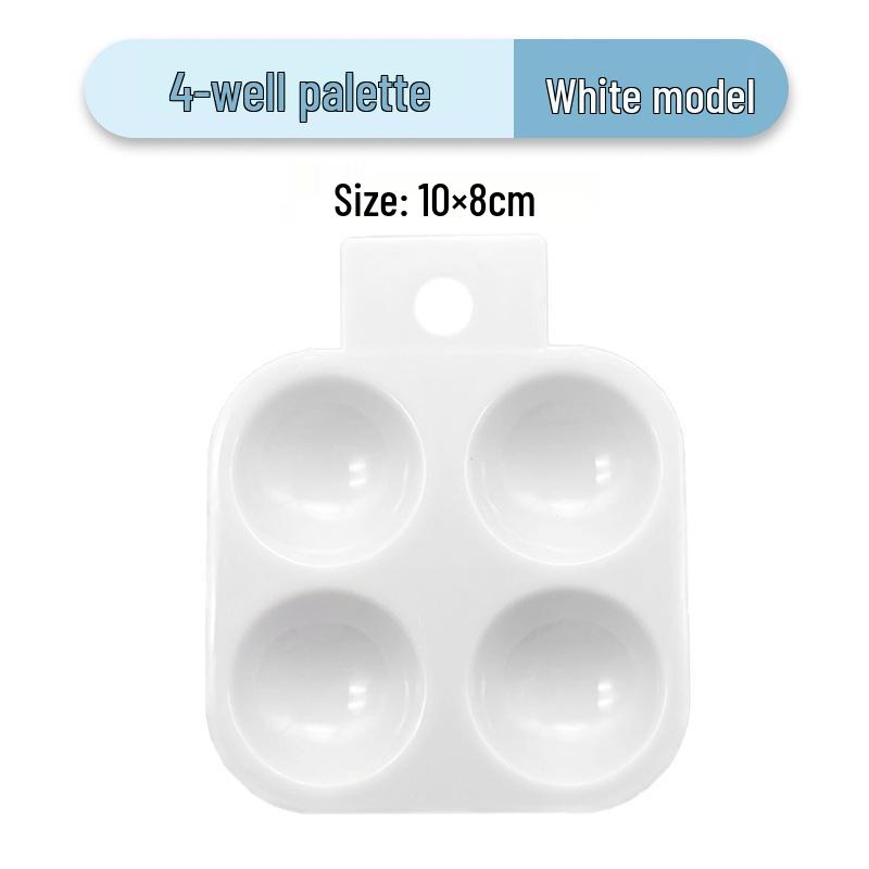 White Plastic 4-Hole Palette for Children s Acrylic and Watercolor Painting
White Plastic 4-Hole Palette for Children s Acrylic and Watercolor Painting