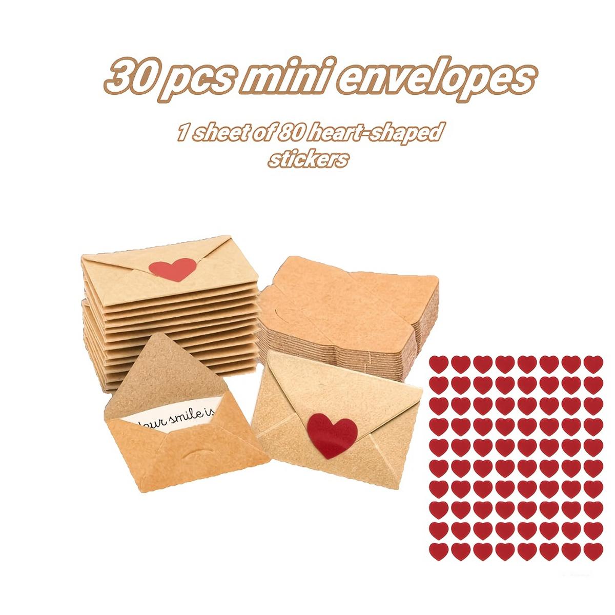 30Pcs Mini Envelopes with Heart Stickers Love Notes Cards for Weddings Valentine s Day Romantic Gifts for Boyfriend Girlfriend
30Pcs Mini Envelopes with Heart Stickers Love Notes Cards for Weddings Valentine s Day Romantic Gifts for Boyfriend Girlfriend