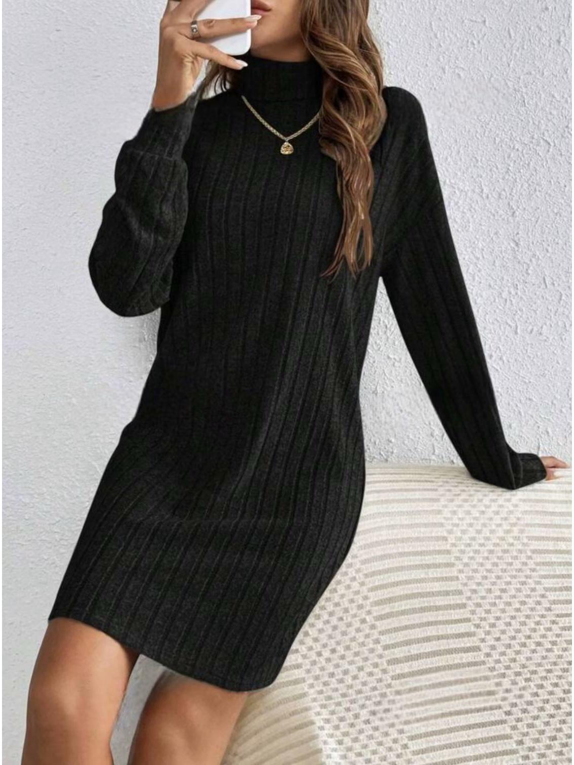 European & American Style Women s Brushed Stripe High Neck Long Sleeve Dress - Autumn Fashion Mid-Length Skirt, 2025 Collection XXL чёрный
European & American Style Women s Brushed Stripe High Neck Long Sleeve Dress - Autumn Fashion Mid-Length Skirt, 2025 Collection XXL чёрный