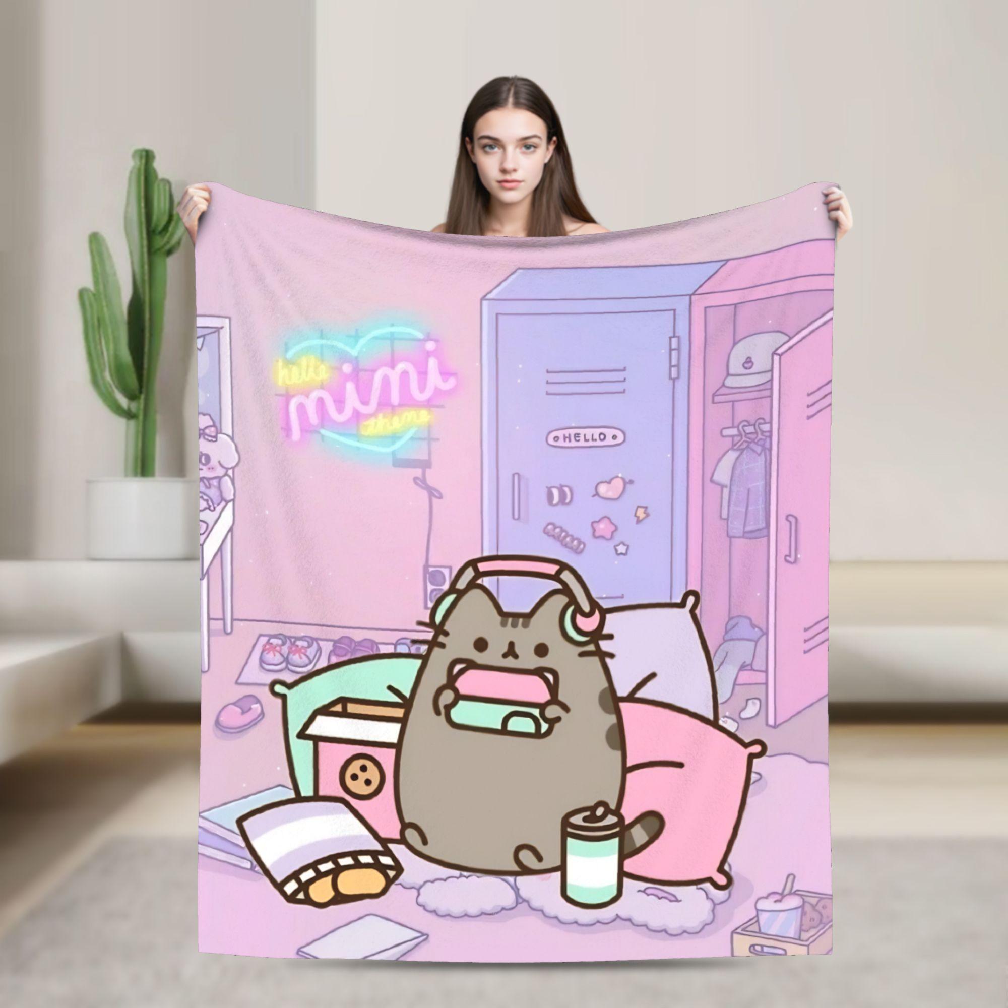 P-Pusheens Плюшева ковдра-кішка для дітей Фланелева плед-ковдра для вулиці М який дизайн Якісна покривало Подарунок на день народження 30x40in
P-Pusheens Плюшева ковдра-кішка для дітей Фланелева плед-ковдра для вулиці М який дизайн Якісна покривало Подарунок на день народження 30x40in