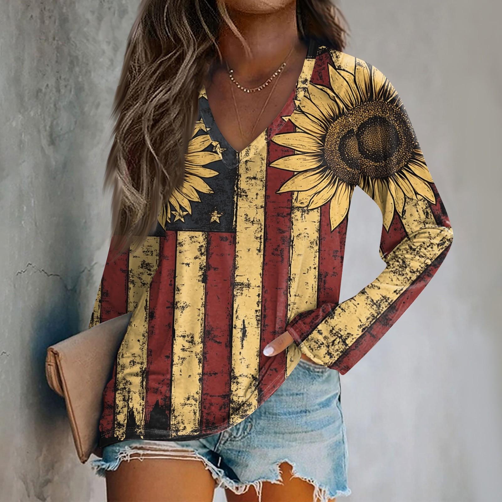 Women s Long Sleeve Plunger Sleeve Independence Day Printed Casual Top T-Shirt M помаранчевий
Women s Long Sleeve Plunger Sleeve Independence Day Printed Casual Top T-Shirt M помаранчевий