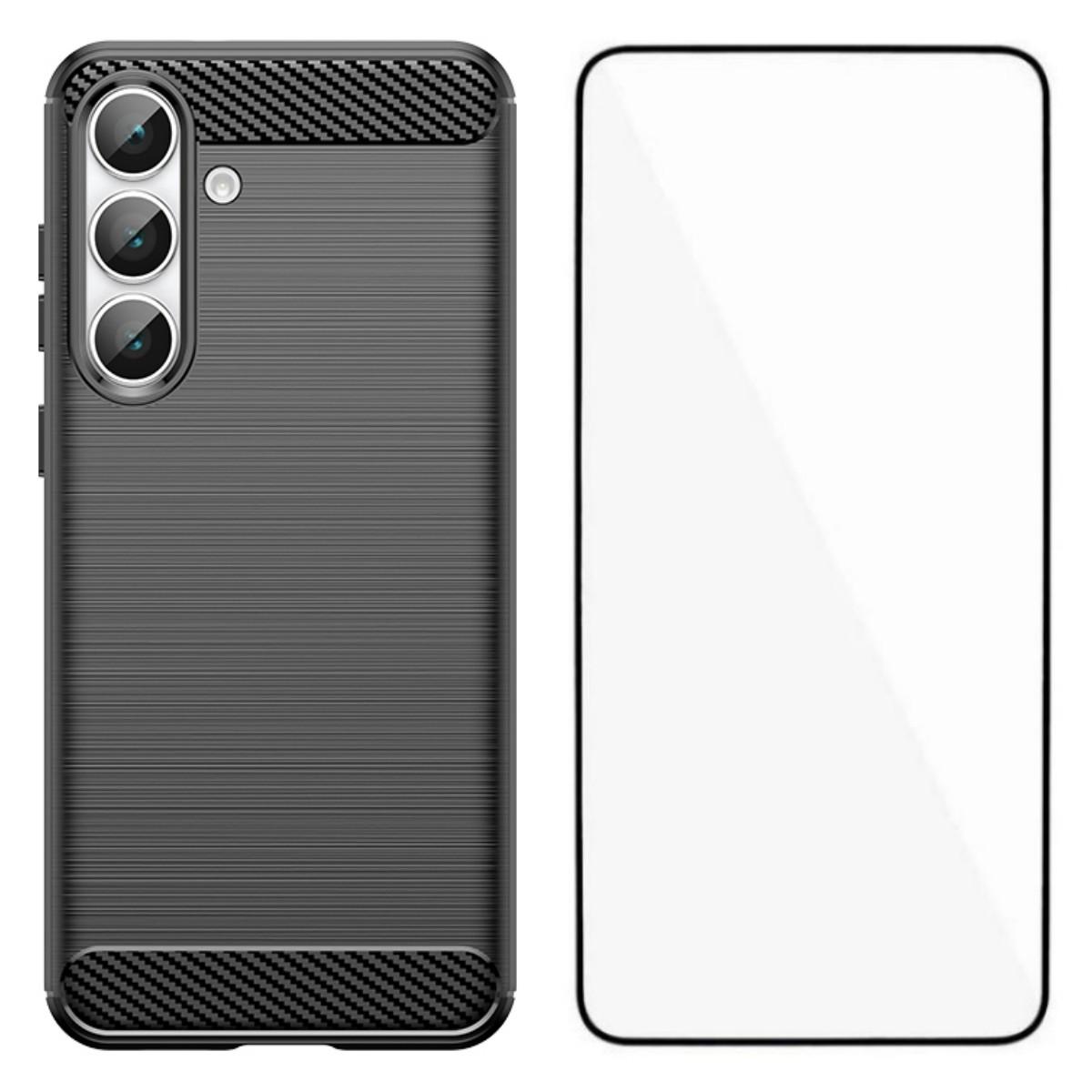 For Samsung Galaxy S25 FE Case with Tempered Glass WANLONFENG LS Series Brushed Texture TPU Phone Cover Black
For Samsung Galaxy S25 FE Case with Tempered Glass WANLONFENG LS Series Brushed Texture TPU Phone Cover Black
